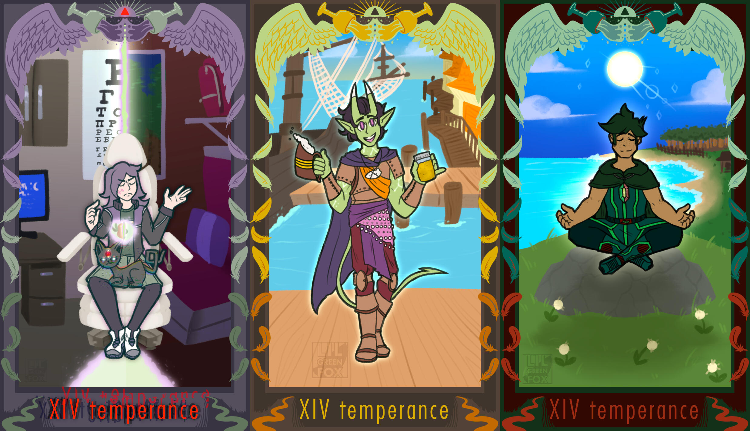 Tarot Commission Samples