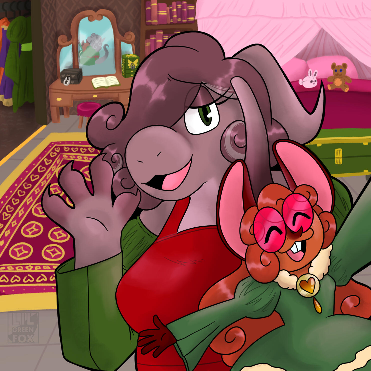 Sophie Selfie - character illustration commission