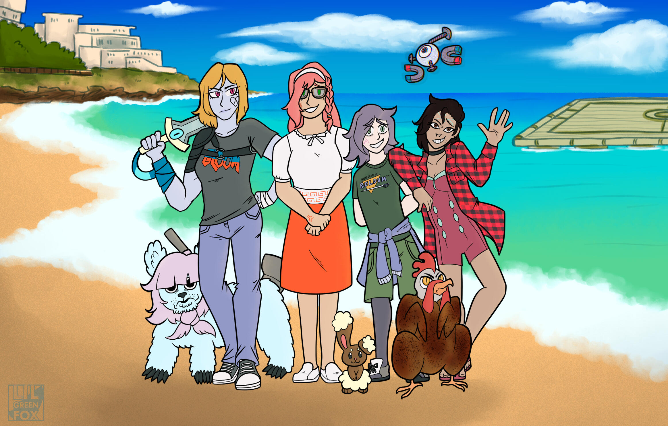 Sovas Squad - Character group picture commission