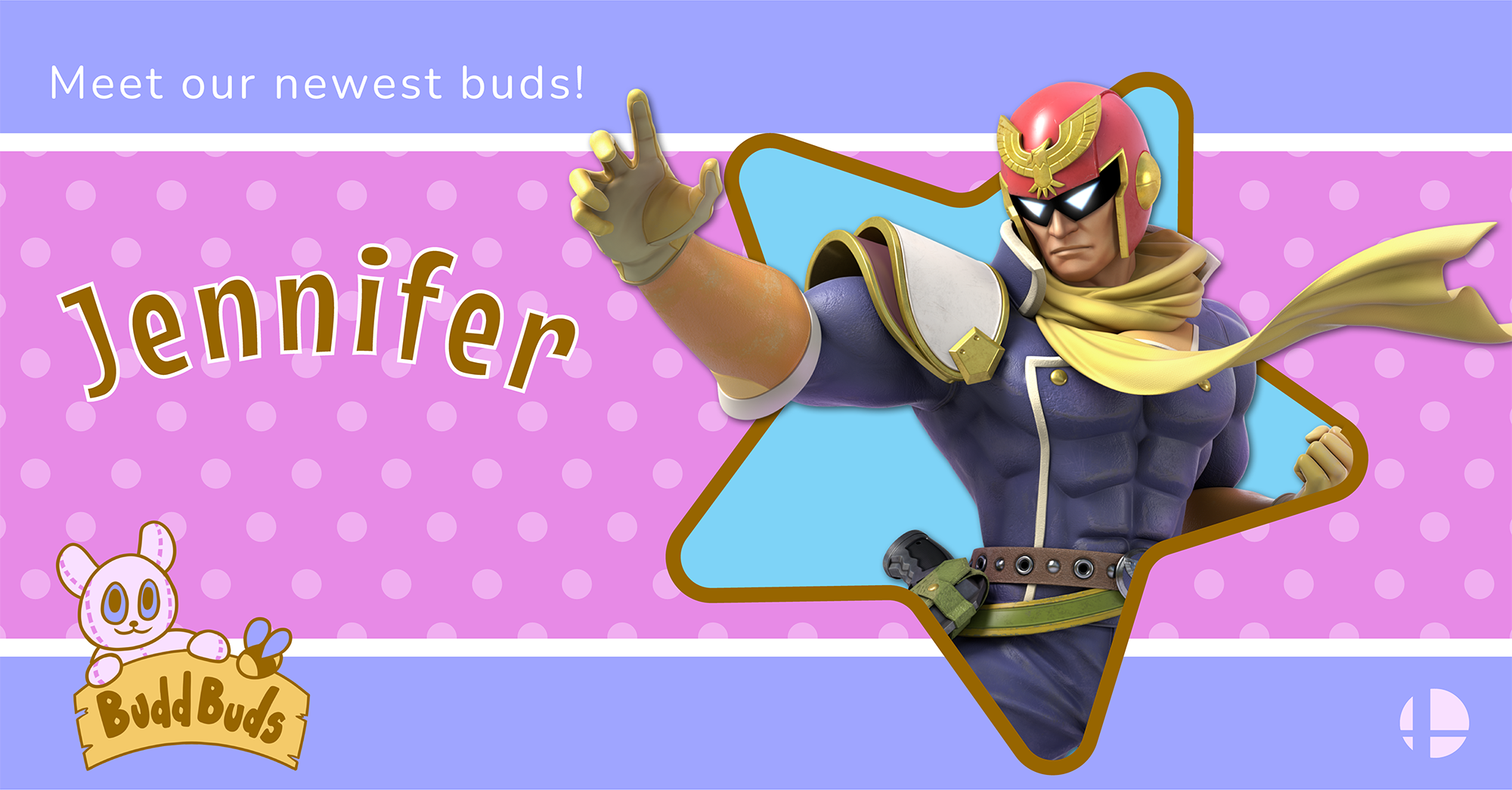 BuddBuds Asset Sample - used for social media announcements, ie new players joining their org